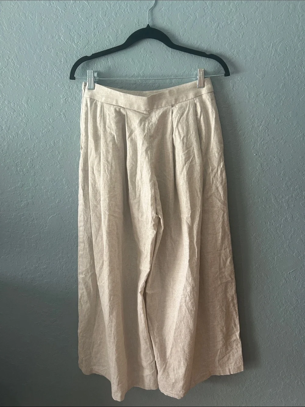 Banana Republic Linen cotton Blend Pleated Extra Wide-Leg Pants size 2